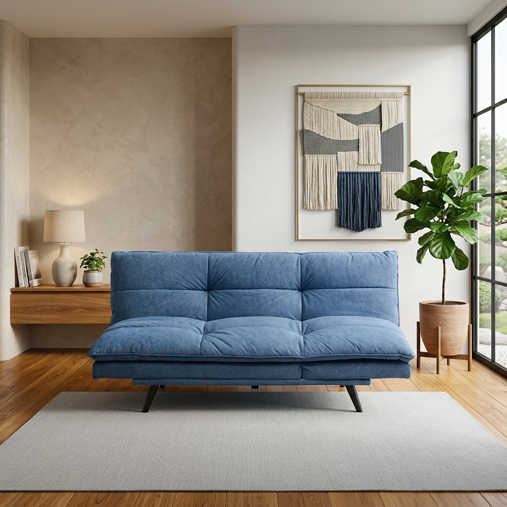 Foto produk Bloom Sofa Bed Fabric Biru